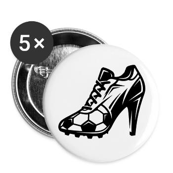 Women's Football Football Boots - Buttons small 1''/25 mm (5-pack) - white - Front