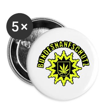 Federal Hemp protection, simplistic, with - Buttons small 1''/25 mm (5-pack) - white - Front