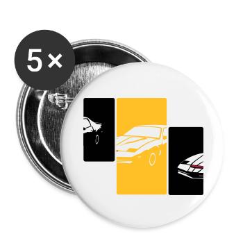 transam1 - Lot de 5 petits badges (25 mm) - blanc - Devant