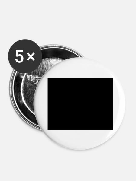 rechteck - Buttons klein 25 mm (5er Pack) - Weiß