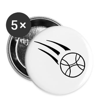 Boule - Buttons klein 25 mm (5er Pack) - Weiß - Vorne