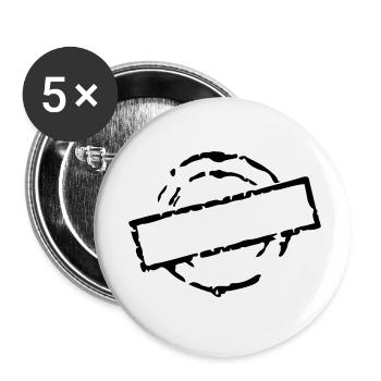 stempel_vec_1 de - Buttons klein 25 mm (5er Pack) - Weiß - Vorne