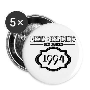 Beste Erfindung des Jahres 1994 Geschenk - Buttons klein 25 mm (5er Pack) - Weiß - Vorne