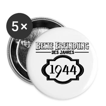 Beste Erfindung des Jahres 1944 Geschenk - Buttons klein 25 mm (5er Pack) - Weiß - Vorne