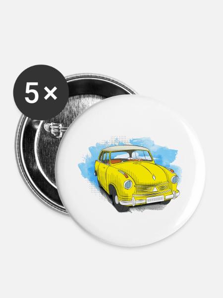 Lloyd LP 600 - Buttons klein 25 mm (5er Pack) - Weiß