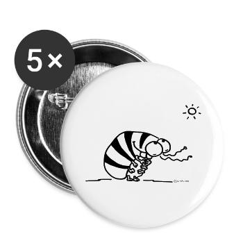 assel_schwarz - Buttons klein 25 mm (5er Pack) - Weiß - Vorne