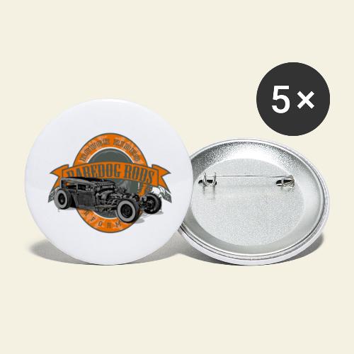 Raredog Rods Logo - Buttons/Badges lille, 25 mm (5-pack)