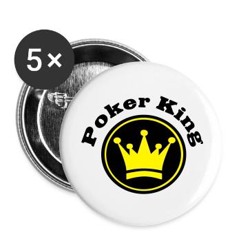 2541614 11116861 Poker - Buttons klein 25 mm (5er Pack) - Weiß - Vorne