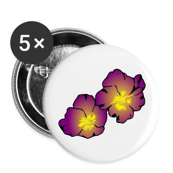 flowers flowers spring garden garden - Buttons small 1''/25 mm (5-pack) - white - Front