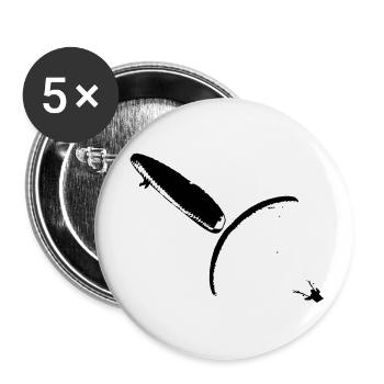 Paragliding Synchro Spiral - Buttons small 1''/25 mm (5-pack) - white - Front