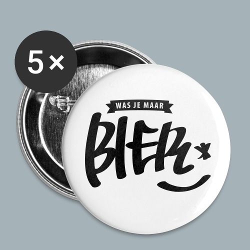 Bier Premium T-shirt - Buttons klein 25 mm (5-pack)