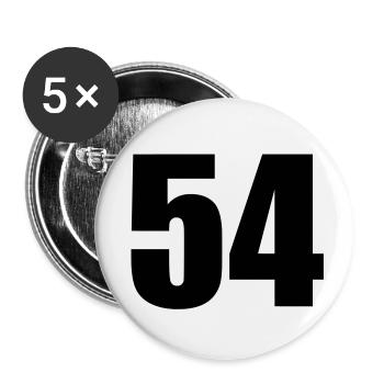 54 - Buttons small 1''/25 mm (5-pack) - white - Front