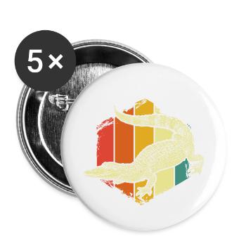 crocodile - Buttons small 1''/25 mm (5-pack) - white - Front