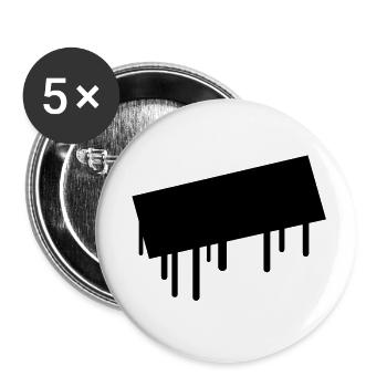 stamp_leer__f1 - Lot de 5 petits badges (25 mm) - blanc - Devant