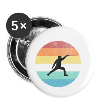 fencing - Buttons small 1''/25 mm (5-pack) - white - Front