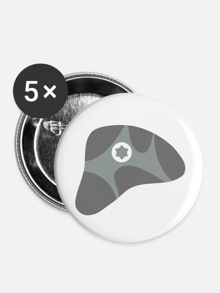 Bouldergriff, Klettergriff - Buttons klein 25 mm (5er Pack) - Weiß