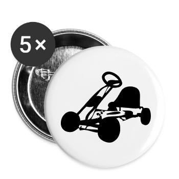 Kettcar - Buttons klein 25 mm (5er Pack) - Weiß - Vorne