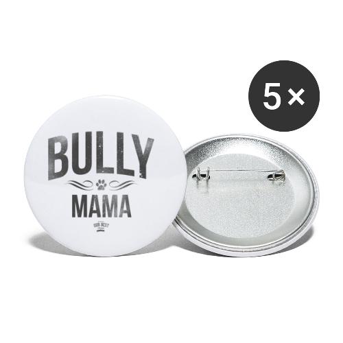 Stolze Bullymama Retro - Buttons klein 25 mm (5er Pack)