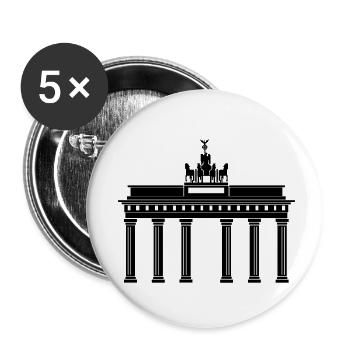 Brandenburger Tor - Buttons klein 25 mm (5er Pack) - Weiß - Vorne