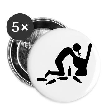 Vomit Toilette - Buttons small 1''/25 mm (5-pack) - white - Front