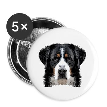 bernersenn2 1 - Buttons small 1''/25 mm (5-pack) - white - Front