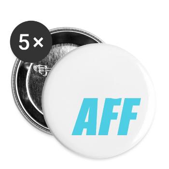 Maulaff Maul Aff - Buttons klein 25 mm (5er Pack) - Weiß - Vorne