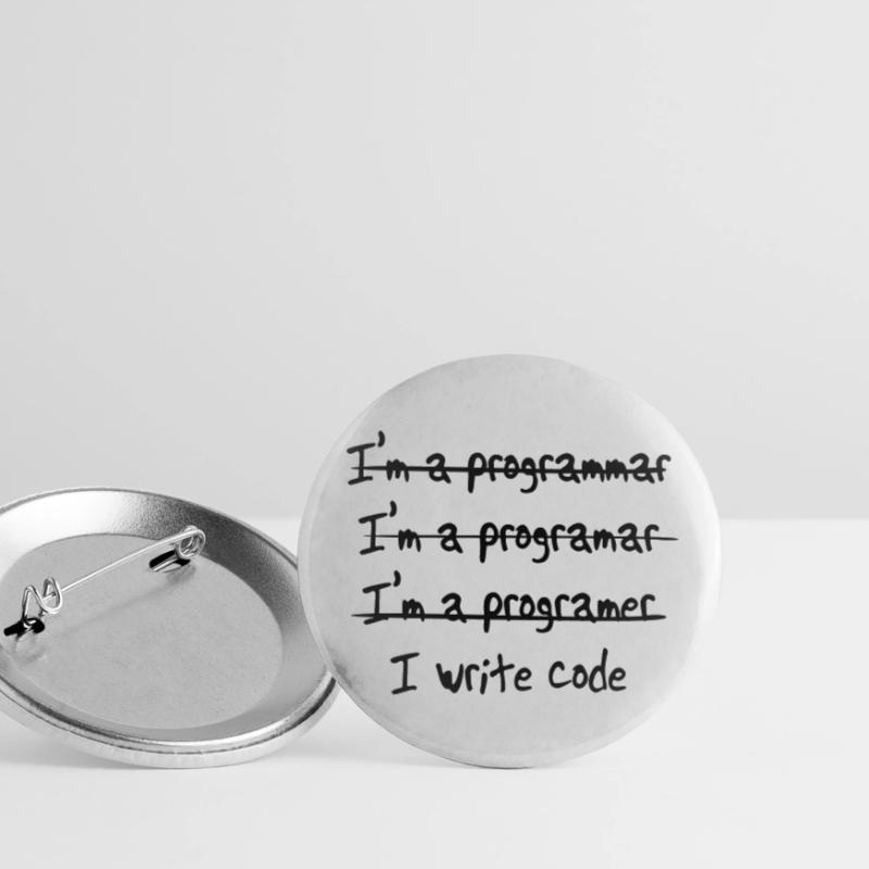 I'm programmer. I write code Buttons small 1''/25 mm (5-pack)