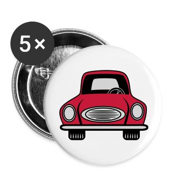 Auto grill Wagen Fahrzeug - Buttons klein 25 mm (5er Pack) - Weiß - Vorne