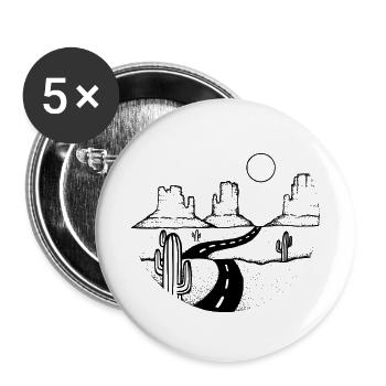 Grand Canyon - Lot de 5 petits badges (25 mm) - blanc - Devant