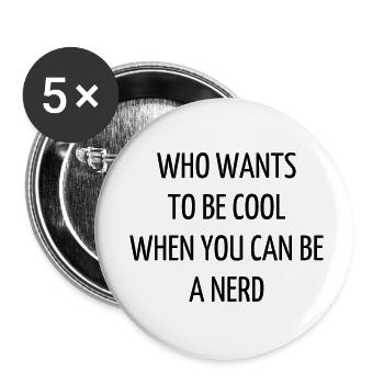 Zitat / Geek / Gaming / Videospiele / Nerd - Buttons klein 25 mm (5er Pack) - Weiß - Vorne