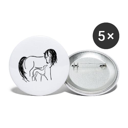 Freundschaft - Buttons klein 25 mm (5er Pack)