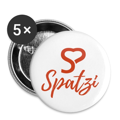Spatzi Button für alle Schätze im Single-Versum - Buttons klein 25 mm (5er Pack)
