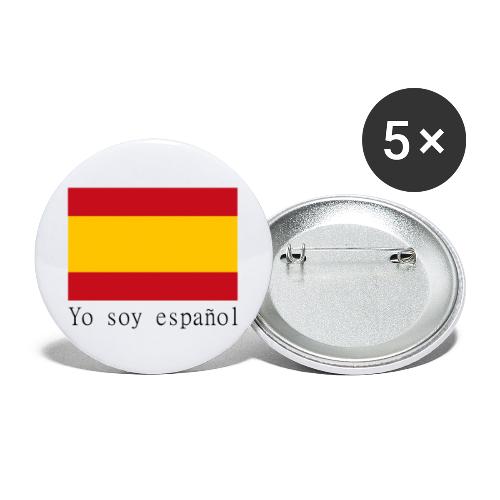 yo soy español - Paquete de 5 chapas pequeñas (25 mm)