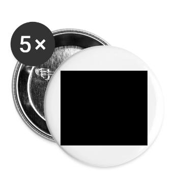 Black Square Design for Men And Women - Lot de 5 petits badges (25 mm) - blanc - Devant