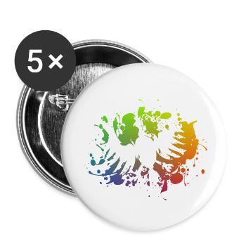 Schützenfest - Bird - Buttons small 1''/25 mm (5-pack) - white - Front