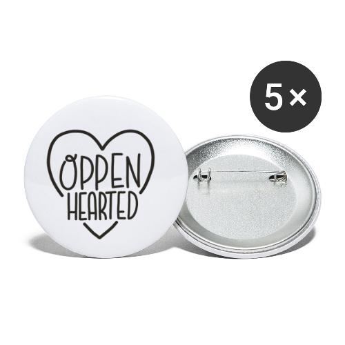 Oppenhearted - Buttons klein 25 mm (5er Pack)