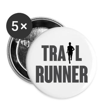 Trail Runner - Buttons small 1''/25 mm (5-pack) - white - Front