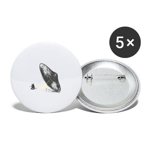 Mouse Punch Design UFO - Buttons klein 25 mm (5er Pack)