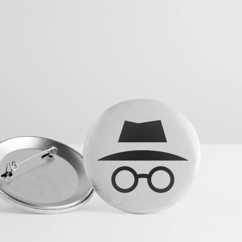 Mode navigation privée. Lot de 5 petits badges (25 mm)
