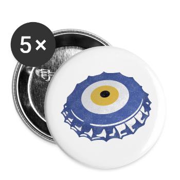Couronnes Nazar - Lot de 5 petits badges (25 mm) - blanc - Devant