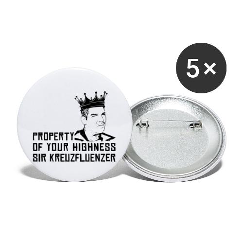 Property of your Highness Black - Buttons klein 25 mm (5er Pack)