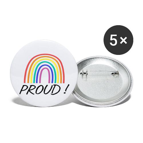 proud - Buttons klein 25 mm (5er Pack)