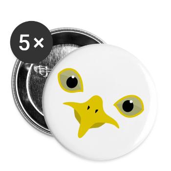 Gull - Buttons small 1''/25 mm (5-pack) - white - Front