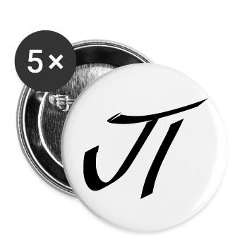 pi - Buttons small 1''/25 mm (5-pack) - white - Front