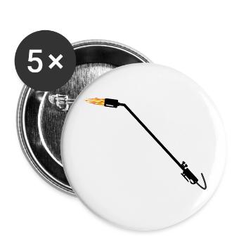 Roofer gas burner - Buttons small 1''/25 mm (5-pack) - white - Front