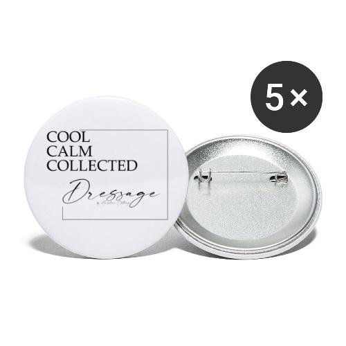 Cool Clam Collected Dressage Dressurreiten - Buttons klein 25 mm (5er Pack)