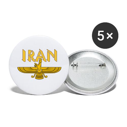 Iran 9 - Lot de 5 petits badges (25 mm)