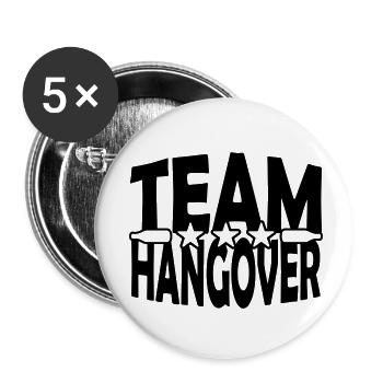 Party Team Hangover - Buttons small 1''/25 mm (5-pack) - white - Front