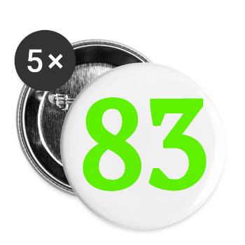Issue 83 - Buttons small 1''/25 mm (5-pack) - white - Front
