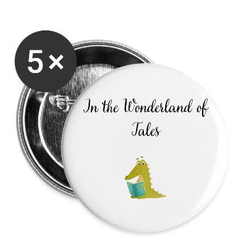 Im Land der Geschichten - Buttons klein 25 mm (5er Pack) - Weiß - Vorne